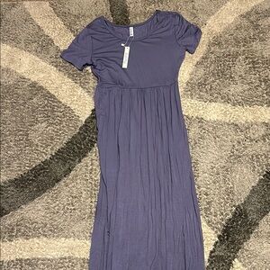 Euovmy Purple Maxi Dress